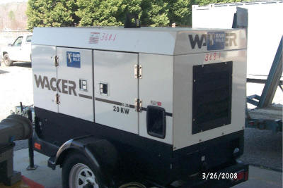 Towable Wacker Generator