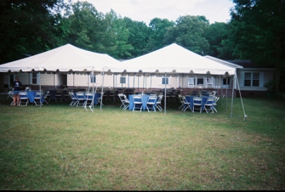 2-20x40 Frame Tents w/Rain-Gutter 