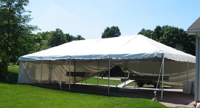 20x40 Frame Tent w/Sides