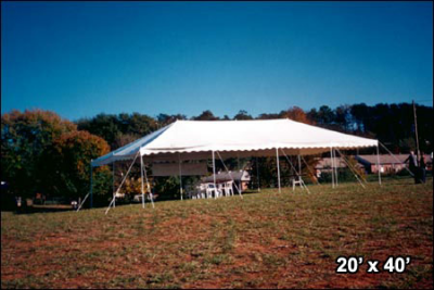 20 x 40 pole tent