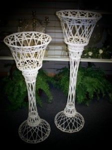 Wicker Plant Stands