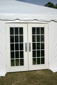 French doors for the 40 X 60 Frame tent   