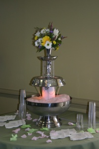 Silver fountain w/optional Cherub attachment 