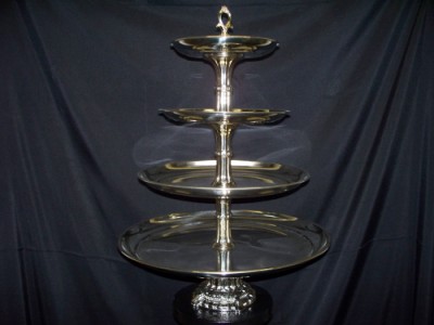 Four Teir Silver TRay