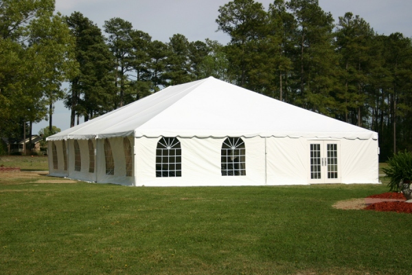 40X60 Frame tent w/French doors & window sides